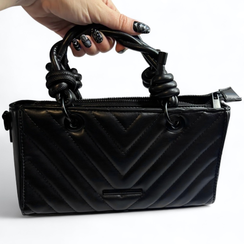 Aldo Black Handbag with Removable Crossbody Strap